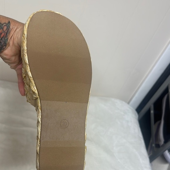 A New Day Tan Espadrille Sandals with Woven Upper - Picture 5 of 8